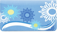 Sweeping Daisies Leather Cover